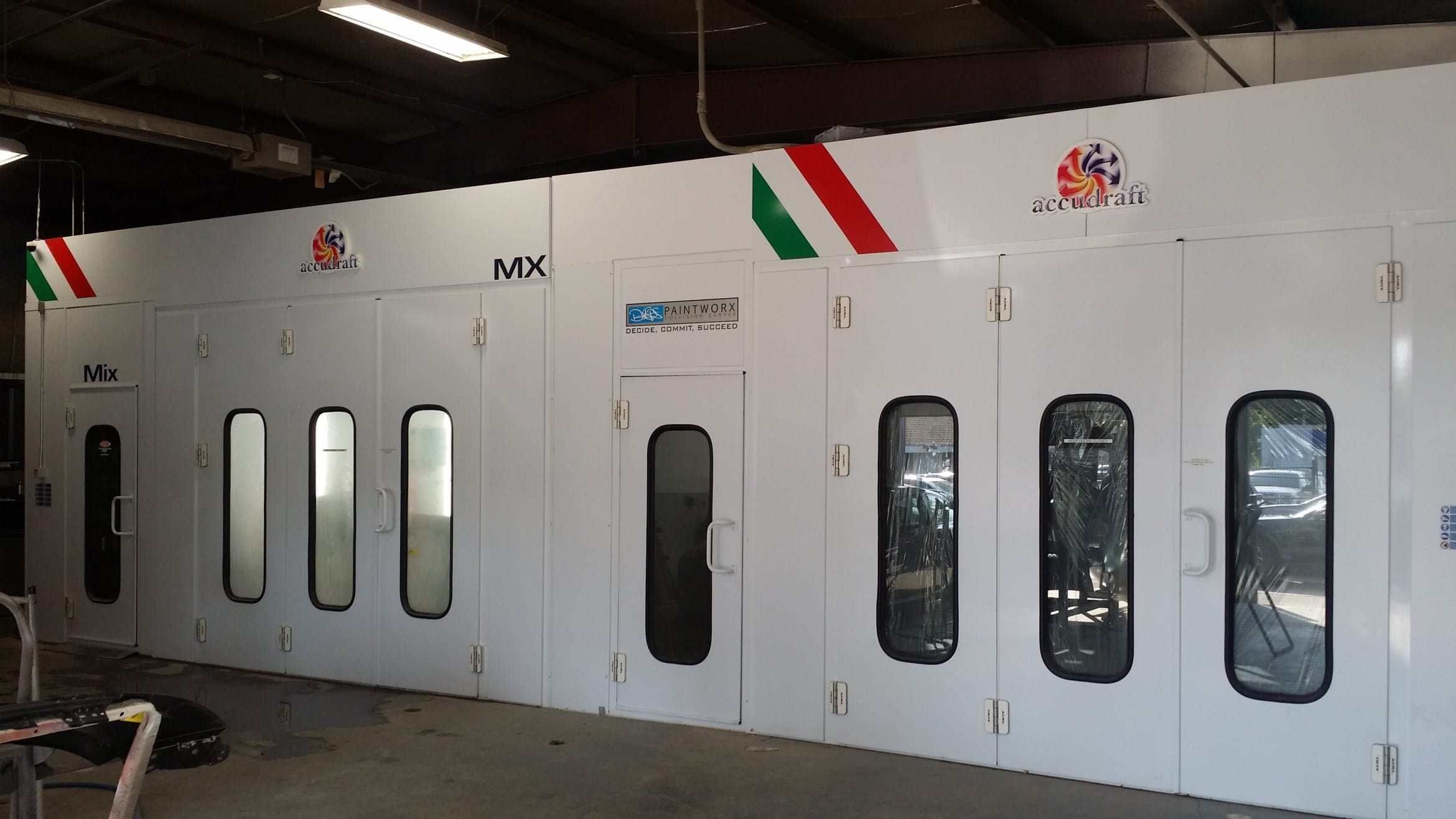 ITALIA Downdraft Paint Booth - Accudraft