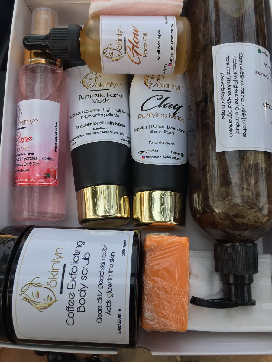Skinlyngh's tweet photo. Some things are better when they are natural. Just like our products. We have ๐ฏ organic skincare products made with love ๐.
Just DM us your skin condition and we would get you what you need.
#TwitterStoreGh #ShattaWaleOnTimeSquare #ShattaTuesdayMarket #backtoschool #Talk2JM https://t.co/UUgjgJnYqC