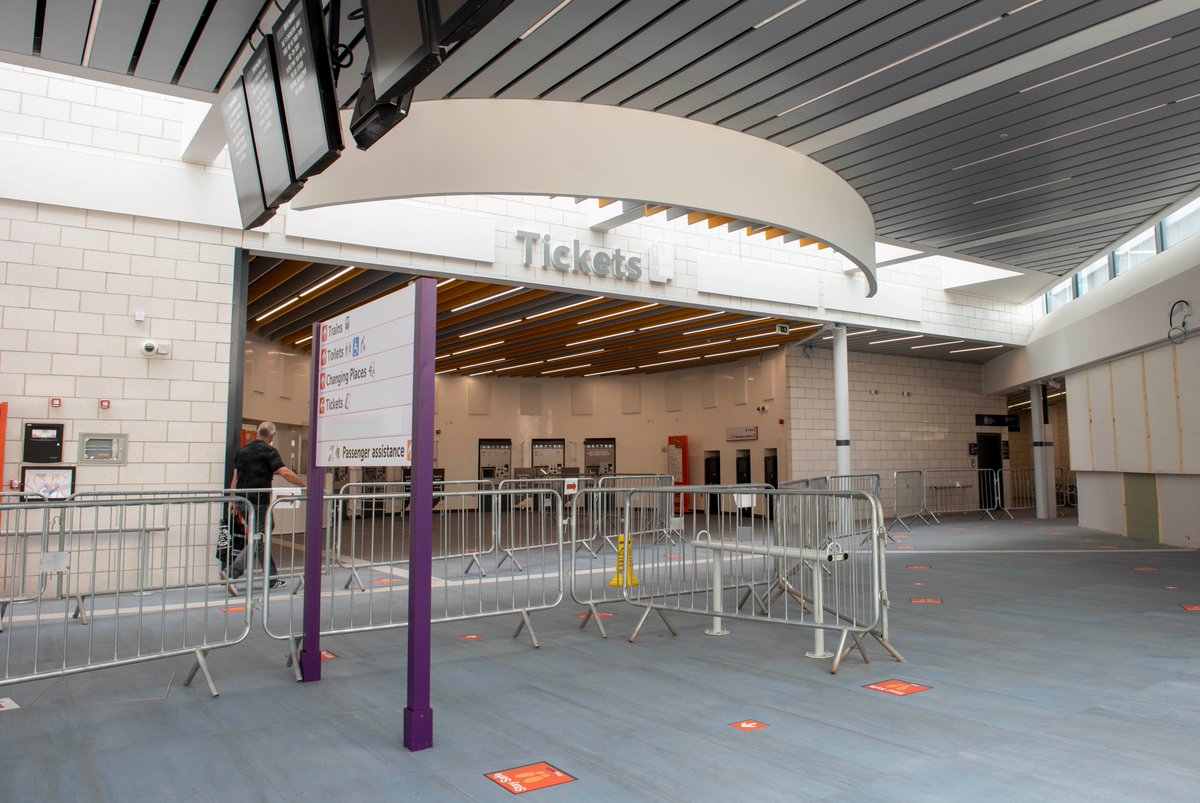 The Government have asked people to travel by walking, cycling or car at the moment and only to use trains and other public transport if essential. So until more of us can visit the new station, we thought we'd share a few pictures to give you a look.