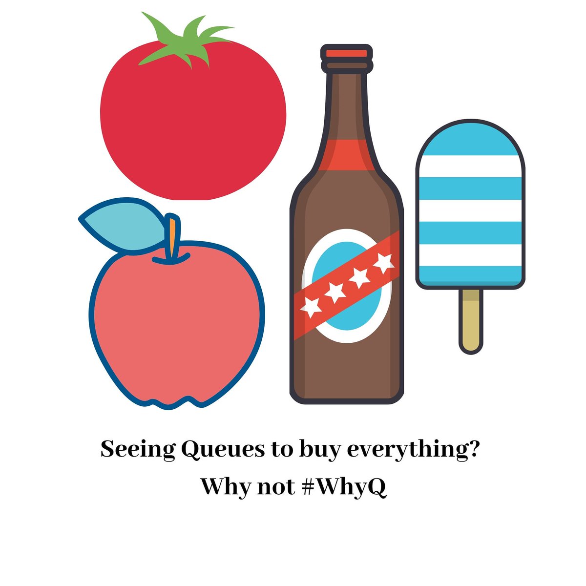 WhyQTech's tweet photo. Don't queue 
Choose #WhyQ

#coronavirus #grocery #stores #covid19 https://t.co/WlPCoZABqs
