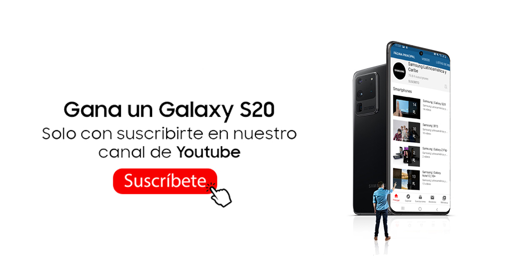SamsungLatin's tweet image. ¿Quieres Ganarte un #GalaxyS20? Entonces suscríbete youtube.com/user/SamsungLa… y haz RT