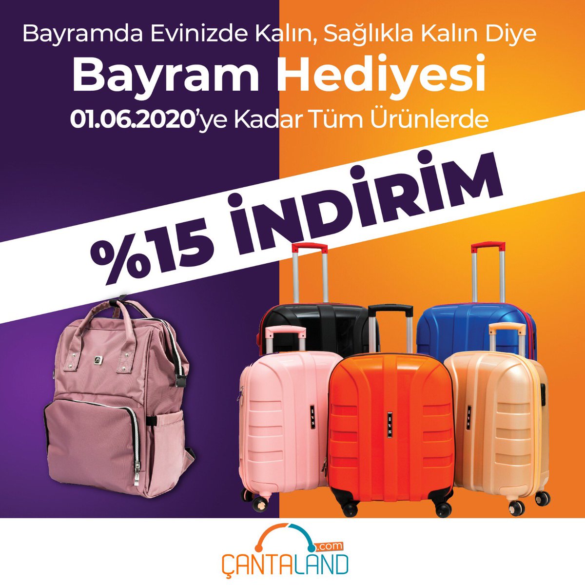 cantalandcom's tweet photo. 🗣01.06.2020 Tarihine Kadar Yapacağınız Tüm Alışverişlerde Sepete Ek Tüm Ürünlerde %15 İndirim Vaaaaar! 🥳🥳🥳🥳 #indirim #sepete #ek #cantaland #moda #çanta #annebebek #baby #kadın #kadıngiyim #kadınçanta #erkek #erkekgiyim #çocuk #çocukgiyim https://t.co/mKHvyXMPrr