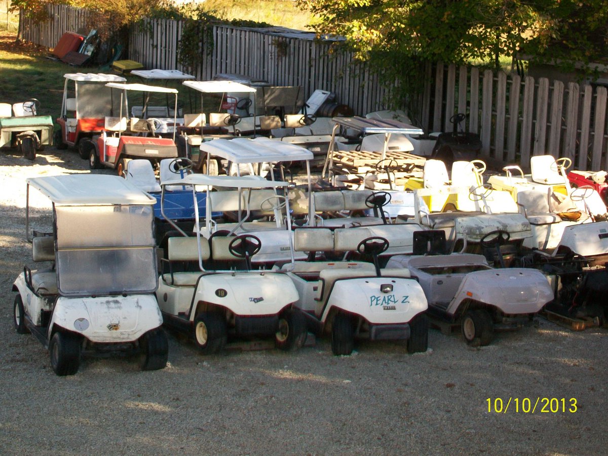 GolfCarOptions's tweet photo. One mans junk...is another mans treasure. If you're looking for cheap, hard to find or unique #golfcart parts, frames, bodies, etc be sure to check with you local dealers, they just have salvage carts laying around. #golfcar #golfcartlife #golfcartfun https://t.co/wq44lvaNes