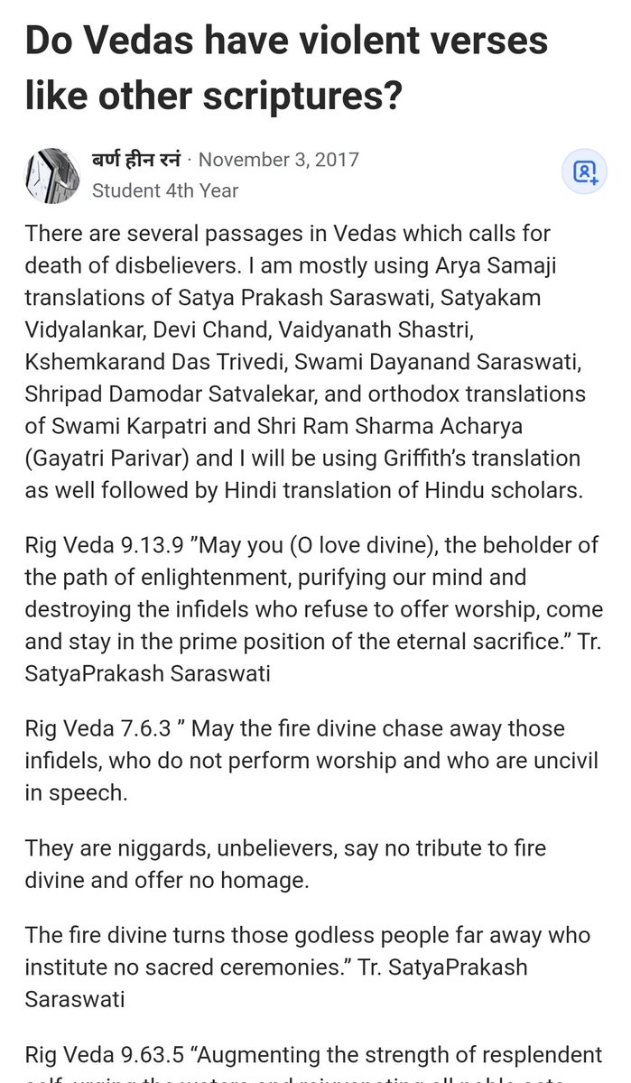 In Defence of Vedas- This person on Quora claimed some things about Vedas which are totally false, I will refute him through this thread.