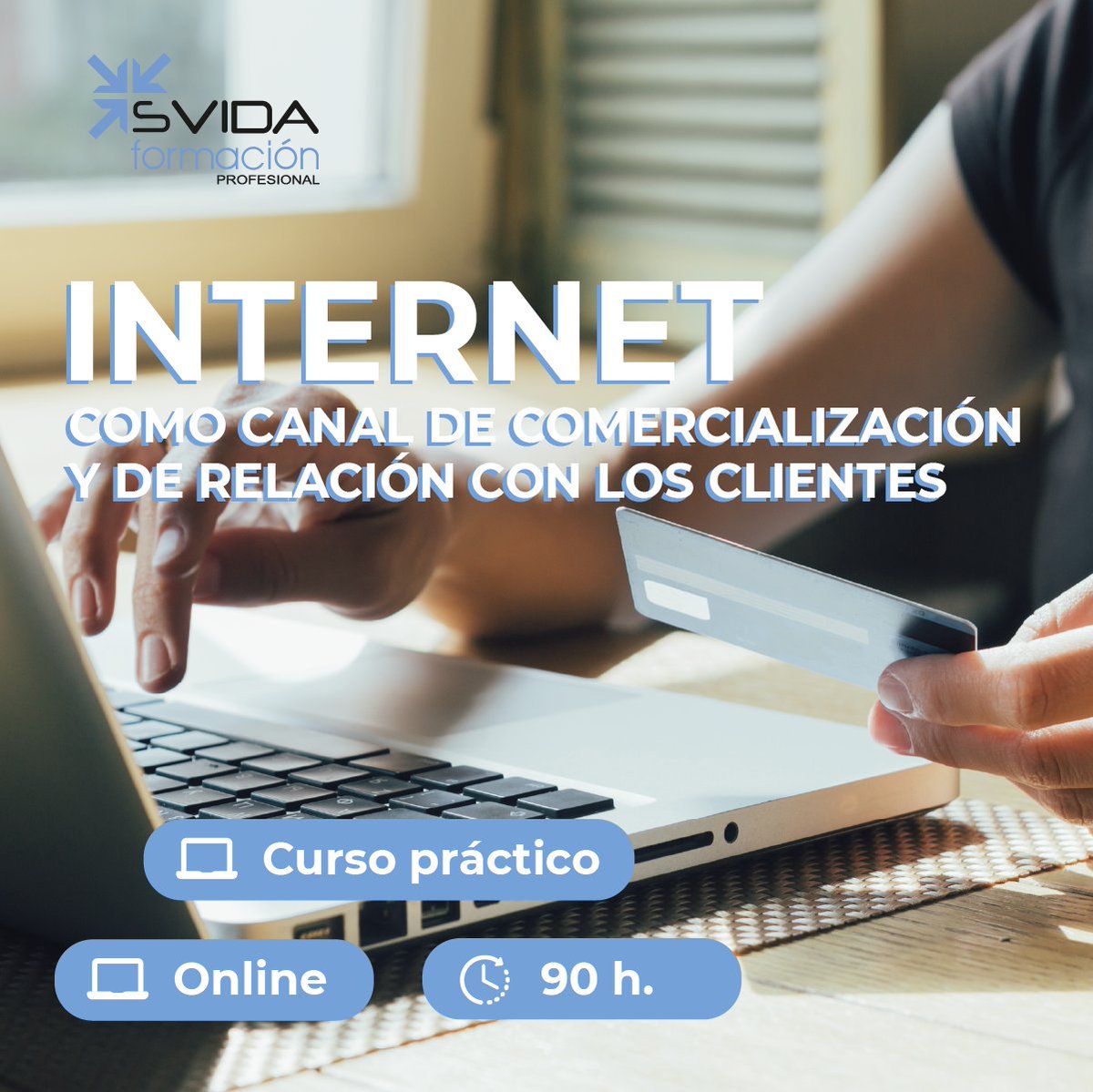 SVIDA_Formacion's tweet photo. El curso Internet como Canal de Comercialización y de Relación con los Clientes te ayudará a comprender las mejoras de la venta online y de comunicación con los clientes que suponen los recursos actuales

Más info https://t.co/1q7UcDmYNN

#SvidaFormación #CiclosFormativos https://t.co/Kvb7STX4zg