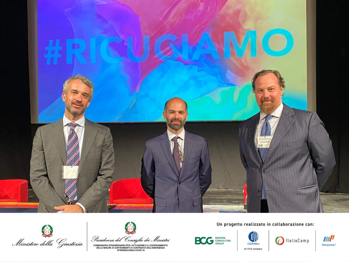 3 istituti penitenziari, 280 detenuti, 12 milioni di #mascherine al mese. Ecco i numeri del progetto #Ricuciamo realizzato dal <a href="/minGiustizia/">Ministero Giustizia</a>, <a href="/DPCgov/">Dipartimento Protezione Civile</a> e il Commissario straordinario per l'emergenza #Covid19, insieme a BCG, @comaugroup, @ItaliaCamp e <a href="/ManpowerGroupIT/">ManpowerGroup Italia</a>.
#BCGinItaly