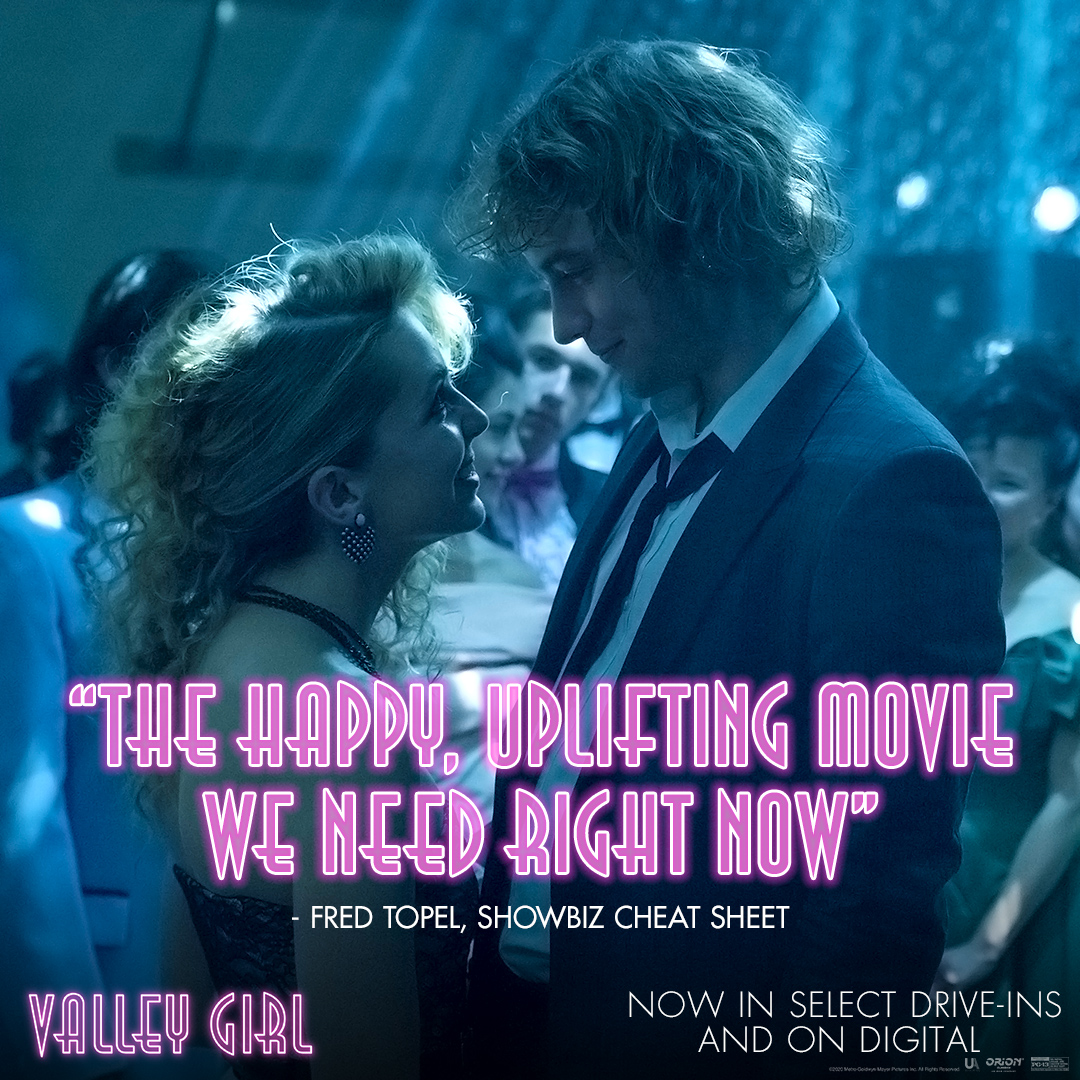 Critics call Valley Girl, “the happy, uplifting movie we need right now.” 💜🎶 Valley Girl is available TODAY in select drive-ins and on digital: bit.ly/SeeValleyGirl #ValleyGirlFilm