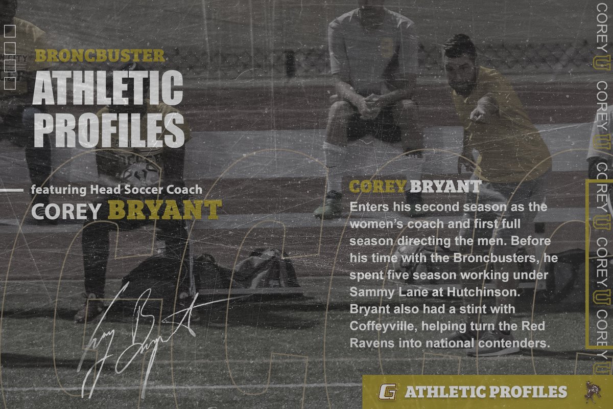 sportsbuster's tweet photo. This week's Athletic Department profile: Meet Head Men's and Women's Soccer Coach, Corey Bryant. 
-Story: https://t.co/NVMLuyMqEH https://t.co/4F0hoCwFLS