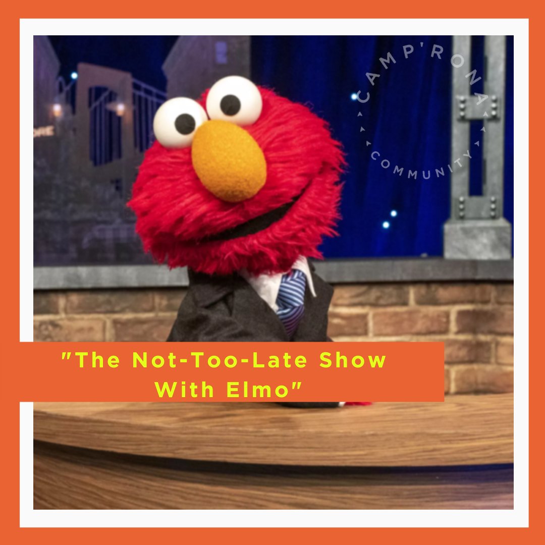 VisitCampRona's tweet photo. Today, across @hbomax, "The Not-Too-Late Show With Elmo” premieres for a special 13- episode series set out to make bedtime a little more fun. And of course, what show is complete without a sidekick? We hear #CookieMonster will be taking that seat! 

#latenight #camprona #kids https://t.co/JtkgZ1wnI1
