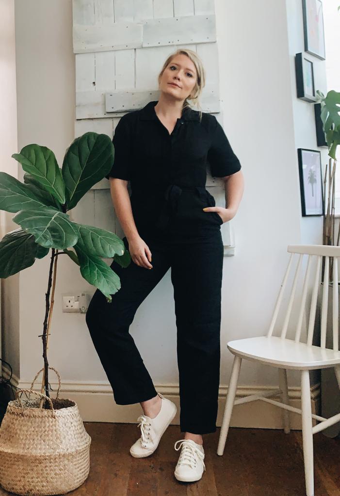 sanchosshop's tweet image. Here's a picture of Roberta, our stylist and buyer looking incredible in one of our newest pieces, the Trapeze Jumpsuit in Coal ✨ See the new in collection here #sustainablefashion #newincollection sanchosshop.com/collections/ne…