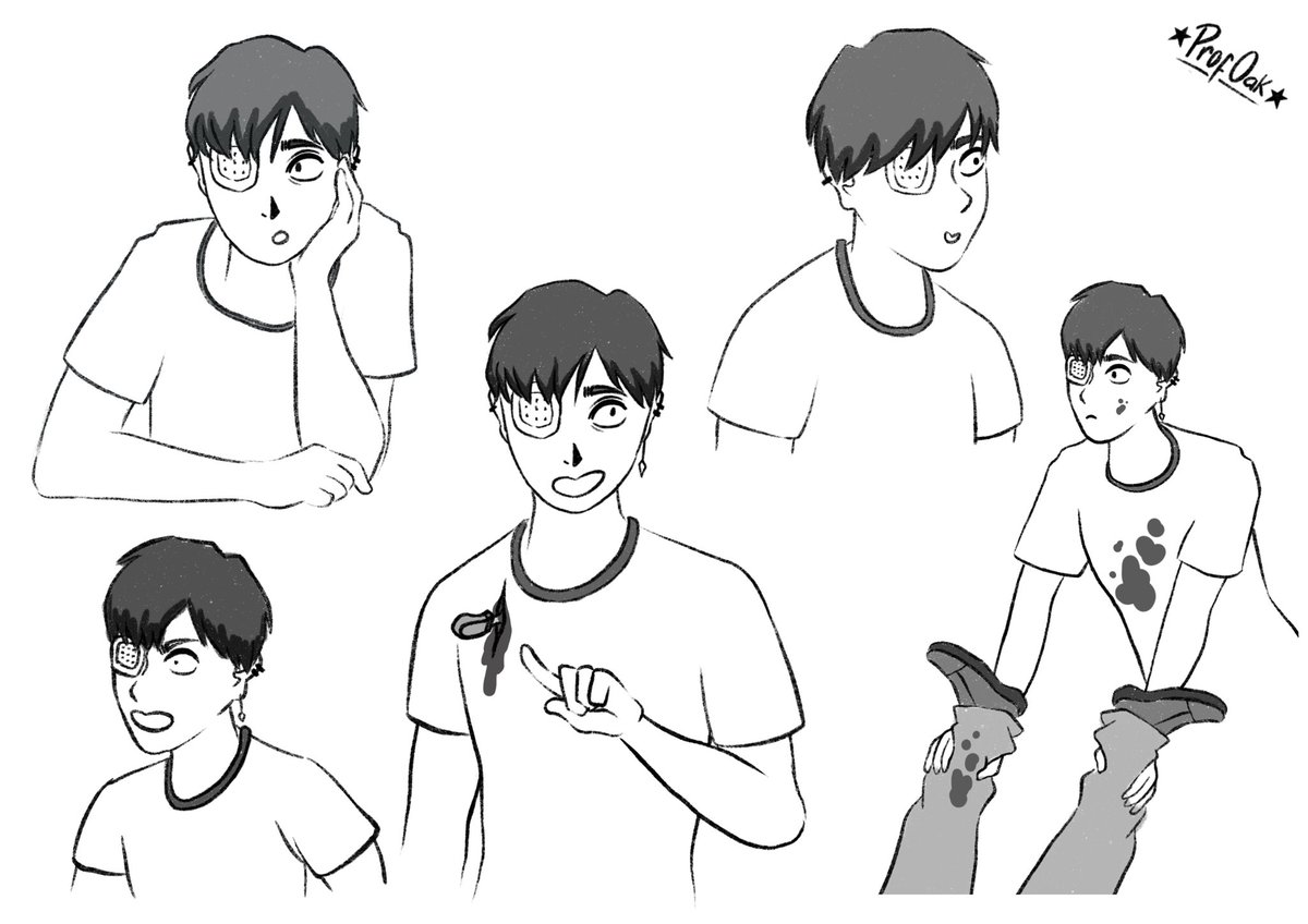 _profoak's tweet image. my special boy who does not have a name but has a full backstory because that’s how I do things apparently #oc