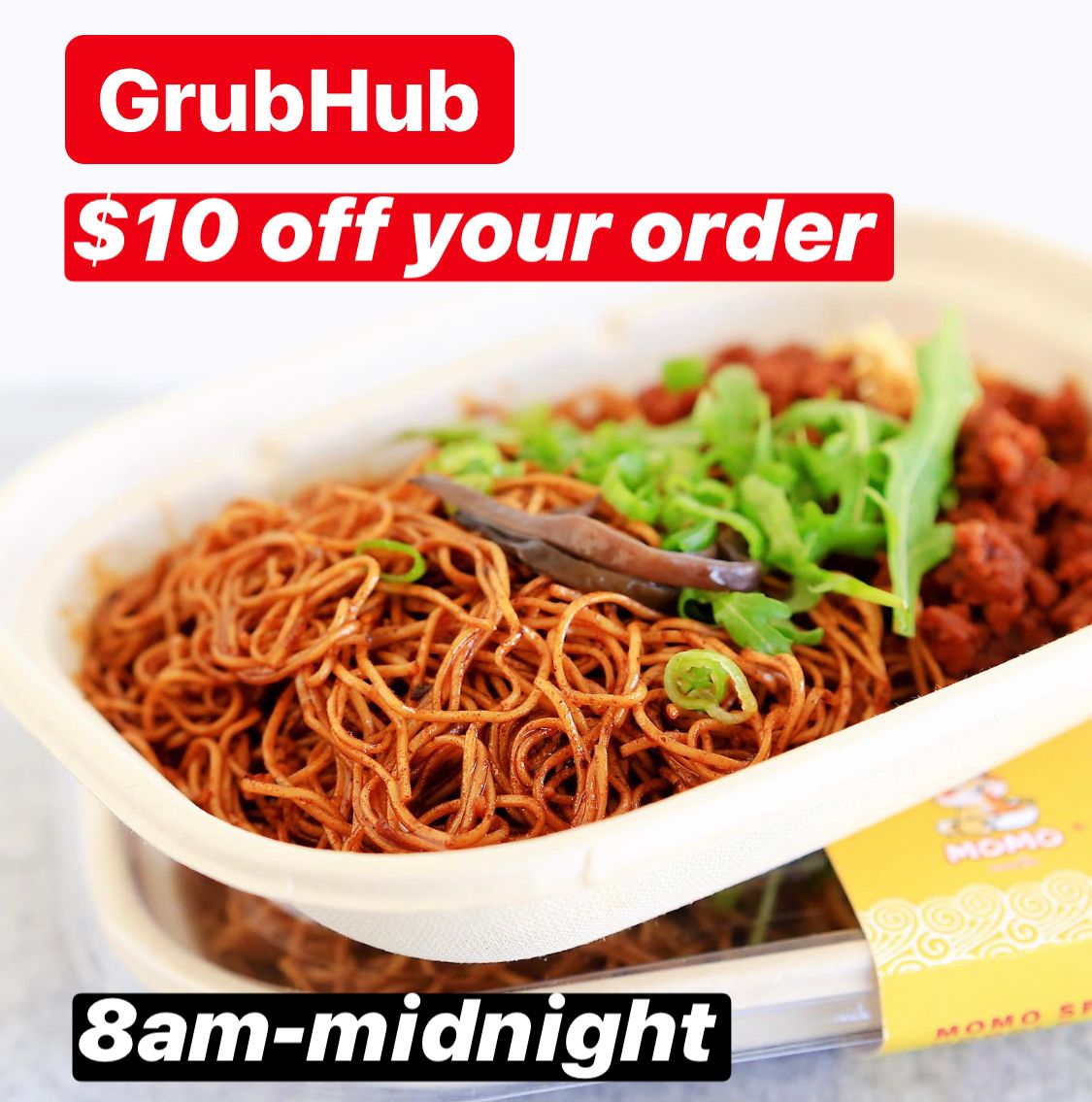 We launched MOMO Go! Take-home meal in SF SOMA. Order it from GrubHub. Get $10 off your order of $30+! buff.ly/3epV1U1