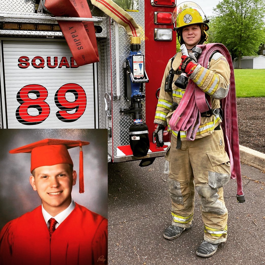 The Harleysville Community Fire Company would like to congratulate Jr. Firefighter Jacob Ruth on his graduation from Souderton High School. 
#Firefighter 👩🏼‍🚒 #Graduation 🎓