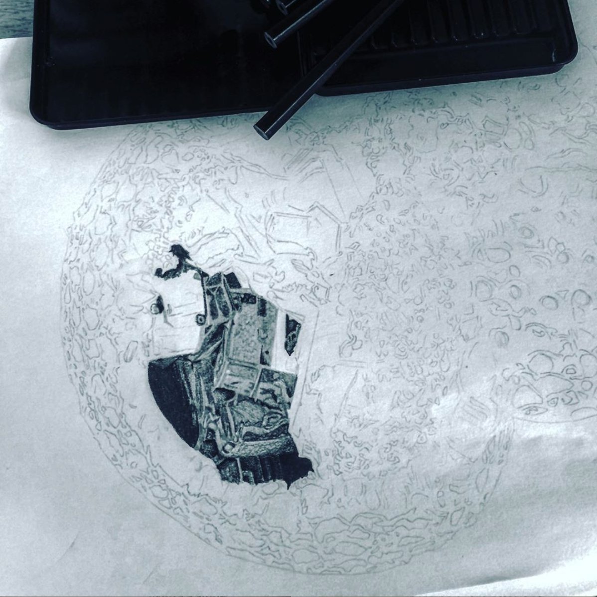 tannerjanfry's tweet photo. I’m working on a bigger piece (hopefully will be more detailed than the last two!) #foram #foraminifera #planktic #planktonic #plankticforam #plankticforaminifera #palaeontology  #micropalaeo #micropalaeontology #micropaleontology #fossil #microfossil #scienceart #palaeoart https://t.co/lrgh1dbMLe