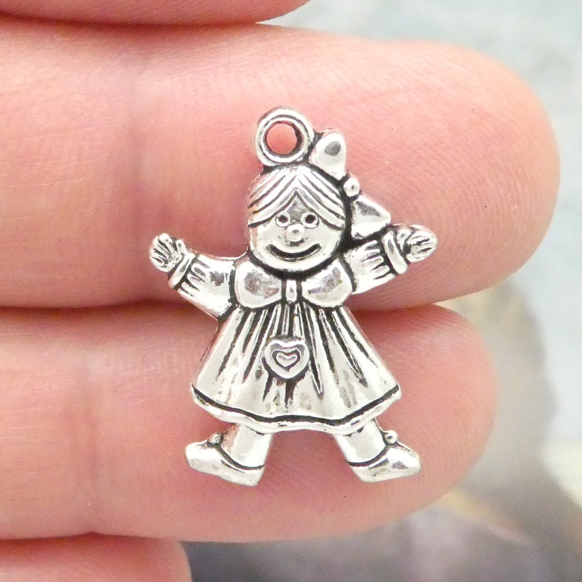 Excited to share the latest addition to my #etsy shop: 12 Silver Rag Doll Charm 24x17mm by TIJC SP0422 etsy.me/3goHGwX #silver #toycharm #silvertoycharm #dollcharm #dolljewelry #dollnecklace #toyjewelry #doll #toynecklace