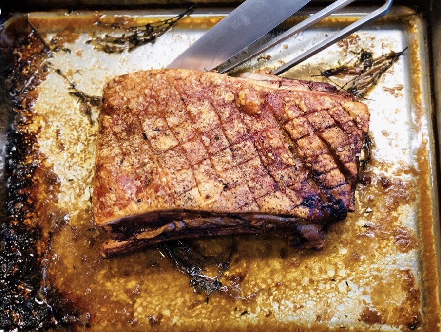 This week our incredible butchers <a href="/SavinHillFarm/">Angela</a> have produced rare-breed belly pork for the pre-order meat boxes. One of Matt’s <a href="/Tendercow/">Tender Cow</a> fave cuts, he has given us his top tips for getting the perfect flavour and crackling Posting this recipe on Insta on Wednesday! #bellypork