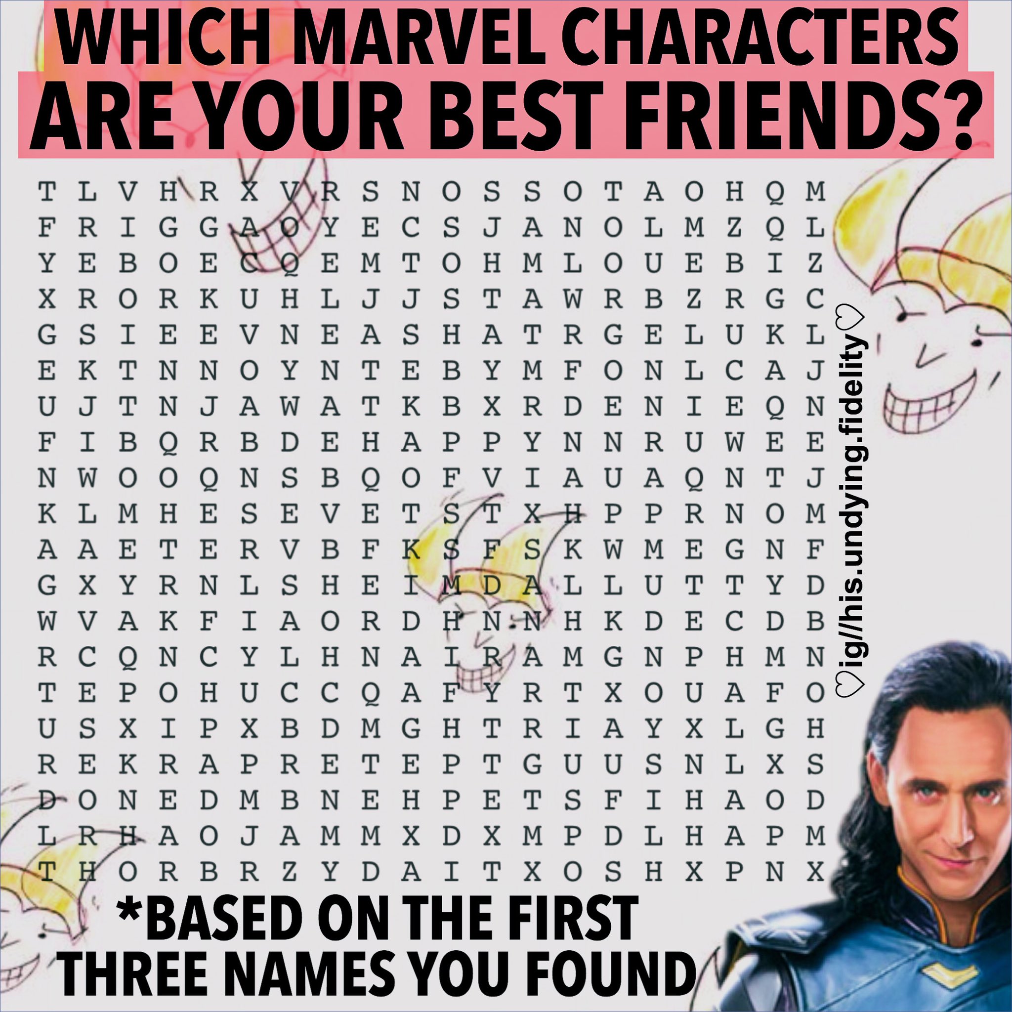 Marvel Characters Names