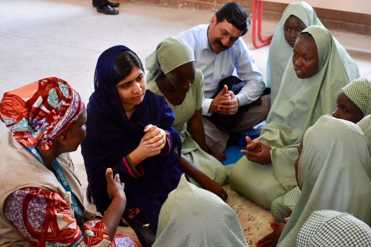 MalalaFund's tweet photo. #MondayMotivation: “If girls learn one thing from my life so far, I hope it’s that speaking out about the issues they care about can make a difference, no matter their age.” — @Malala https://t.co/mssRZsXGxL