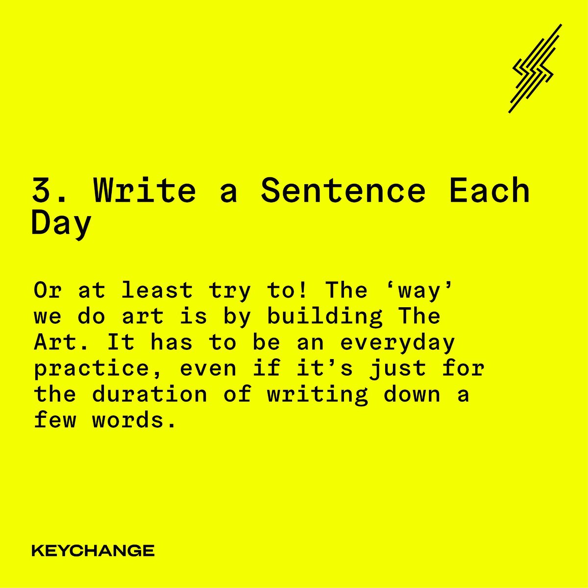 KeychangeEU's tweet photo. Keychange 2.0 artist @cleotmusic shares with us her creativity routine and tips, and we are feeling invigorated and inspired by her words! #genderbalance #representation #equalityisquality #artist #innovator #keychangetalent #talent #tuesdaytips #lockdown #creativityroutine https://t.co/oGeRo5fmKa