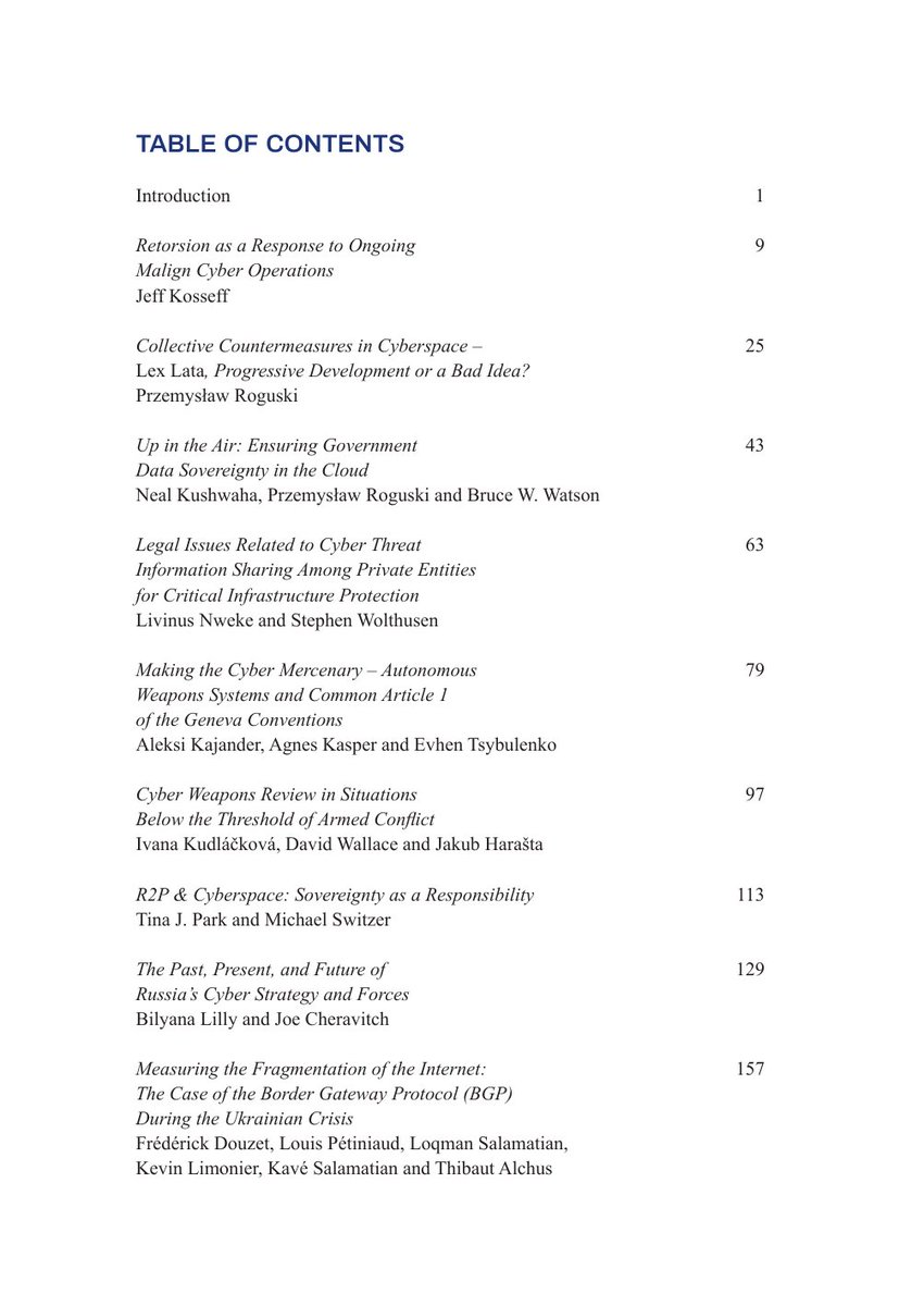 mrkoot's tweet image. Proceedings of NATO @CCDCOE&apos;s 12th International Conference on Cyber Conflict: &quot;20/20 Vision: The Next Decade&quot; (May 26) ccdcoe.org/library/public…  

Direct link to book (12.9MB .pdf, 388 pages) ccdcoe.org/uploads/2020/0…

Attached: cover + ToC.

HT @thegrugq (on Tumblr)
#CyCon2020