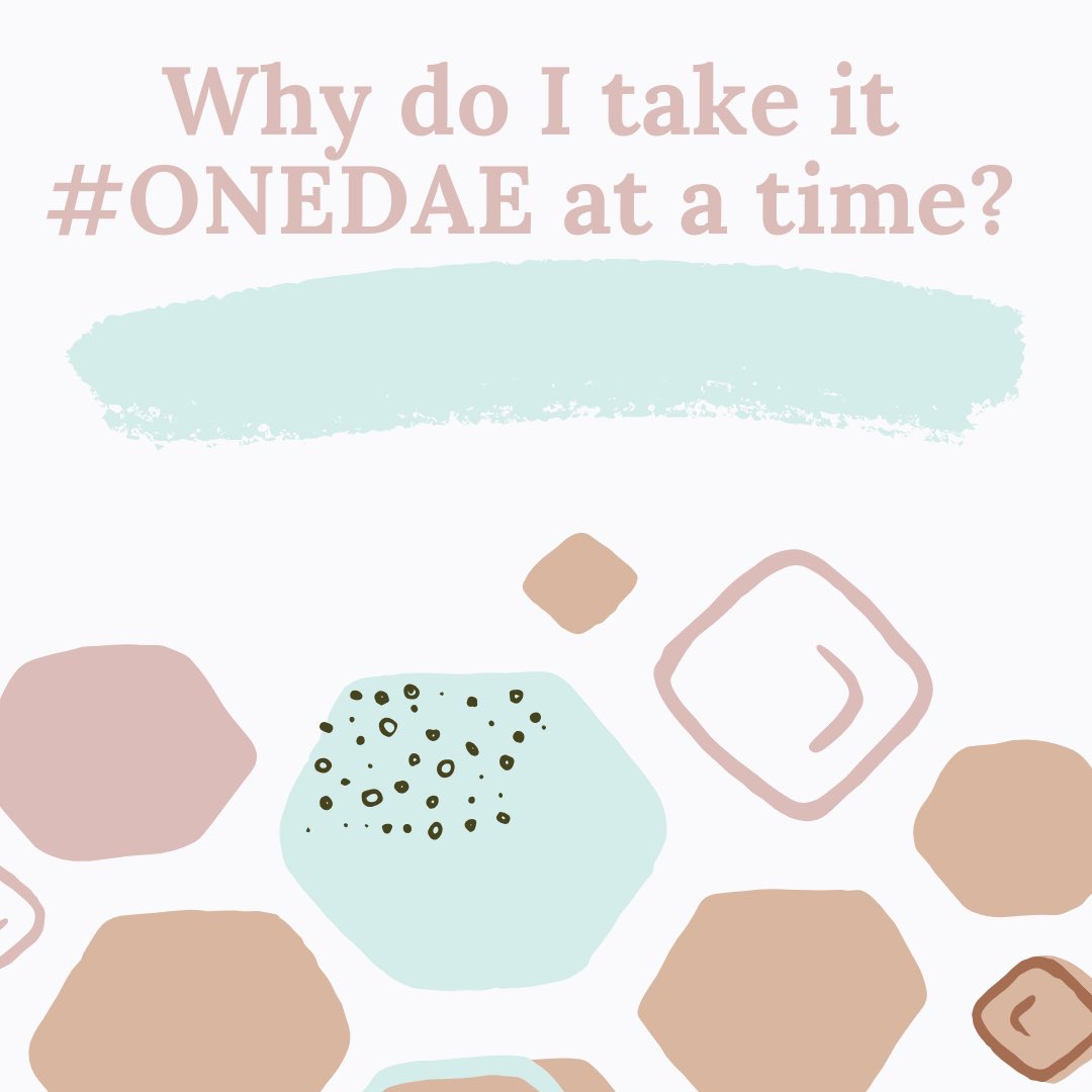 angelkay74's tweet photo. Why do I take it #ONEDAE at a time? I take it #ONEDAE at a time because doing so preserves my peace and keeps me from worry. Worry produces fear and fear is not of God. It contaminates your faith and causes issues mentally and physically. Refer to Matt. 6:34! https://t.co/S44V4tulhv