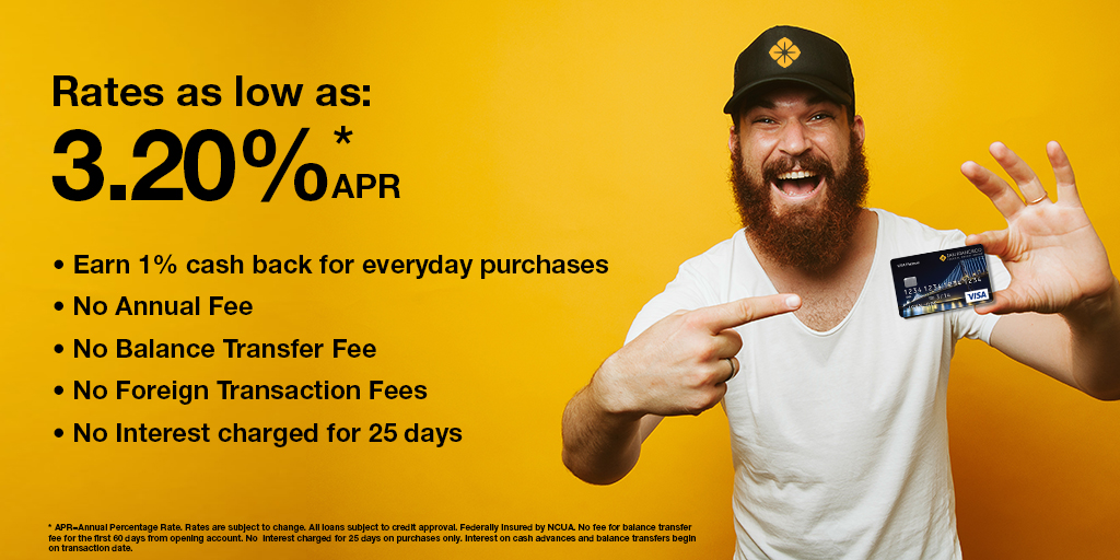 sffederalcu's tweet photo. Are You Using The Right Credit Card? We have the lowest rate in the nation! Our unbeatable rate paired with a no balance transfer fee can help you through any financial pinch. To learn more, visit https://t.co/WPJyhFV5pU
#VISA #credit #cards #SFFedCU https://t.co/eIFXaoBJqx