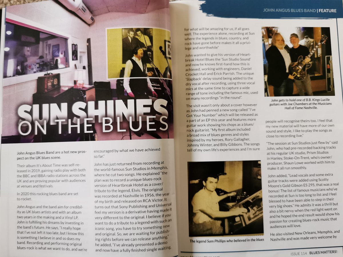 Just so proud of our feature in Blues Matters Magazine