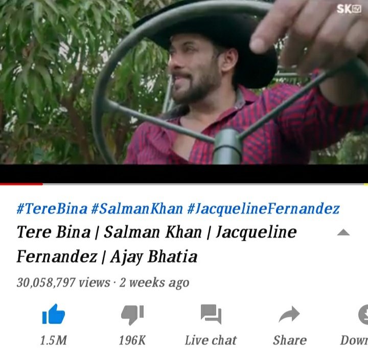 Ahtesham2705's tweet photo. 1 million liked songs in #SalmanKhan YouTube channel.
1 #TereBina ✅
2 #BhaiBhai ✅
3 #PyarKarona ❌
Come on #Salmanics make #PyarKarona 1 million liked song on YouTube 🙏🙏 https://t.co/siNAFDvIHF