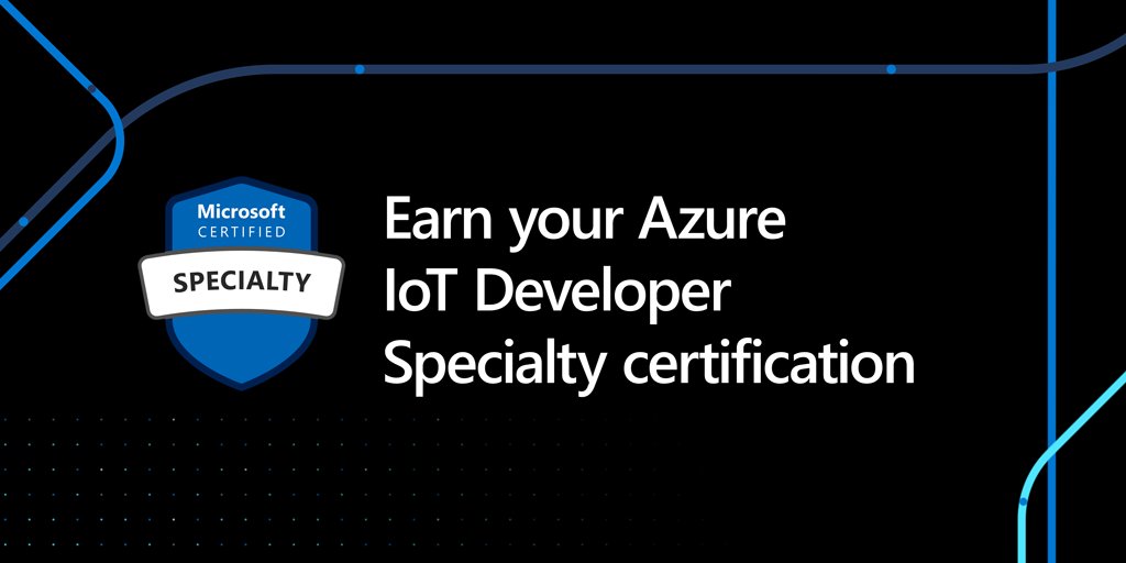 MicrosoftLearn's tweet photo. Want to validate your ability to develop cloud and edge components of an Azure IoT solution? The Azure IoT Developer Specialty certification is the one for you. https://t.co/6WkSAG5wSr #MicrosoftCertified https://t.co/pZSOgf4SHP
