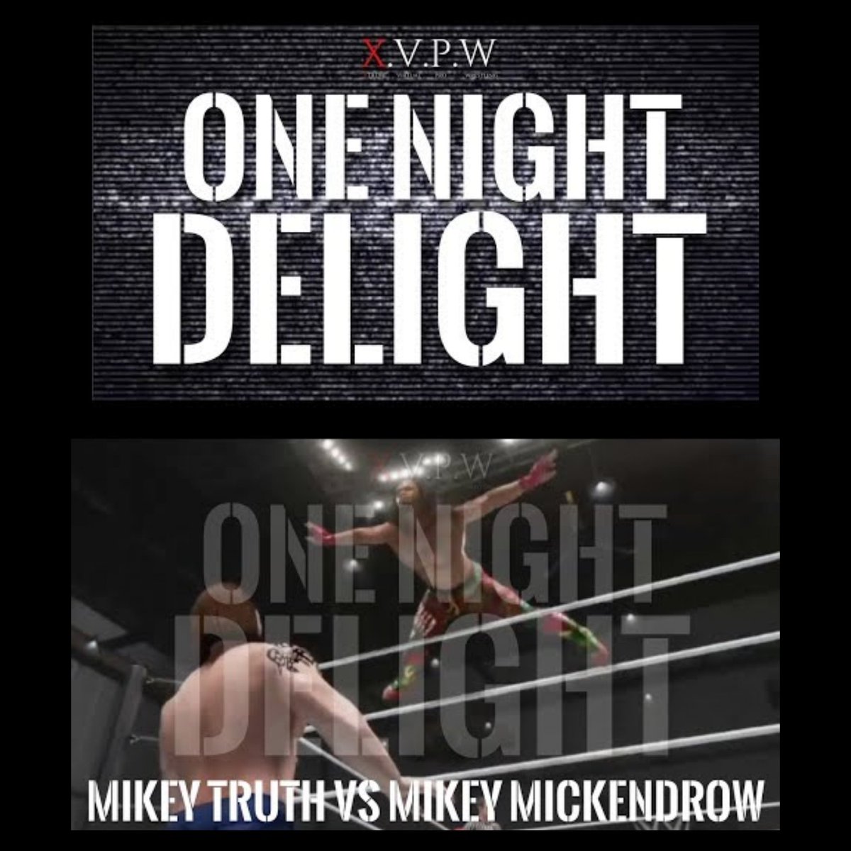 InKatW3Trust's tweet photo. XVPW'S One Night Delight is 1 years old today. It's also when I made my CAW commentary debut.
Holy sh** that went by fast.
Happy 1 year @XVPW_YT
Check out the very 1st OND match
@FRWOfficial vs @iammiikeytruth
https://t.co/QqA3XSS33t
#xvpwnetwork #XVPW #onenightdelight #caw https://t.co/j475nUMODy