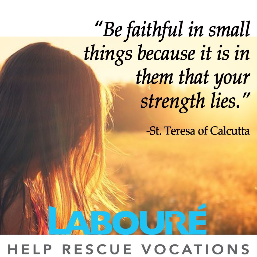 LaboureSociety's tweet photo. "Be faithful in small things because it is in them that your strength lies." - St. Teresa of Calcutta
#faithful #faith #vocations #religiouslife #religiouscalling #discernment #priesthood #religioussister #religiousbrother #labouresociety #studentloandebt #saints #perseverance https://t.co/6BQp2WgfkV