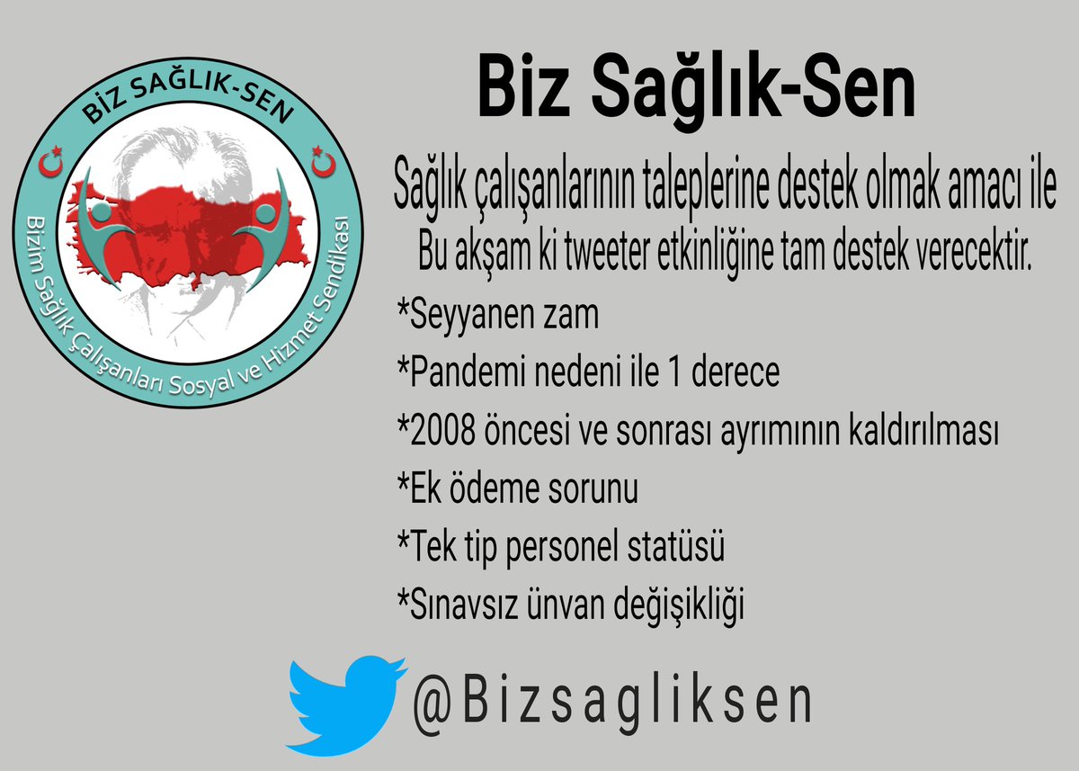 gssizmir35's tweet photo. #SağlıkçıyaKalıcıZam
Seyyanen zam ve diğer tüm talepler biran önce gündeme alınmalı ve beklentiler karşılanmalıdır.
Sağlık Çalışanları 
"tükenmişlik sendromu" 
Ve 
Maddi geçimsizlik şiddeti ile başbaşa bırakılmıştır.
@drfahrettinkoca
@RTErdogan https://t.co/tUY9hjbVXQ