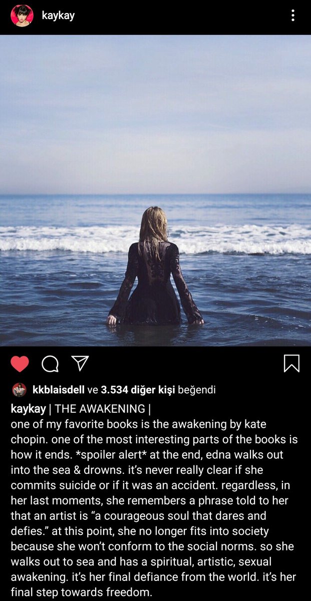 Her writings... Sometimes she writes poems under her photos, sometimes long meaningful writings which show us her beautiful mind. I love them and i really miss to read them.