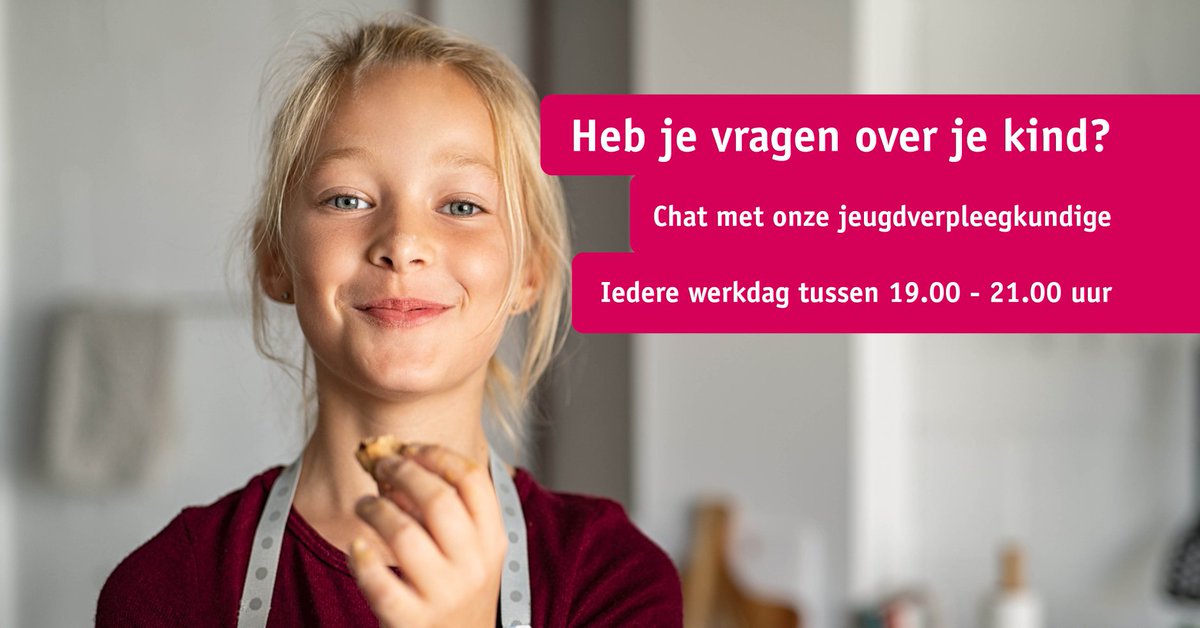 Heb je vragen over opvoeden, opgroeien of gezondheid en is je kind tussen 4 -18 jaar oud? Stel je vraag eenvoudig en anoniem via onze ouderchat. 
ggdnog.nl/kind-en-opvoed…