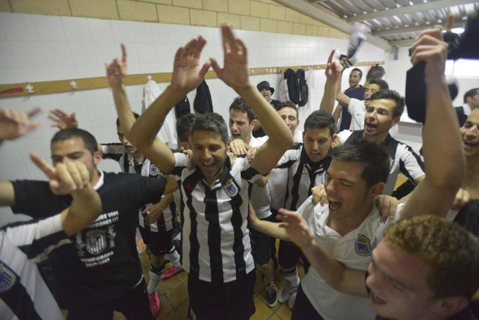 CDBadajozStats's tweet photo. #Hoyhace 7 años, el 26/05/2013, el @CDBadajoz vencía por 2:0 al @UD_Fornacense y conseguía el ascenso a Regional Preferente, con doblete de @davidcopito. Dentro de poco jugaremos por ascender a 2ª División... #HistoriadelBadajoz https://t.co/c8s0QrjhyY