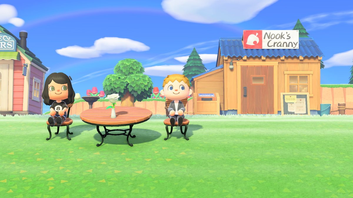 Spookshot's tweet image. Mine and Miranda's first date!  #AnimalCrossing #ACNH #NintendoSwitch