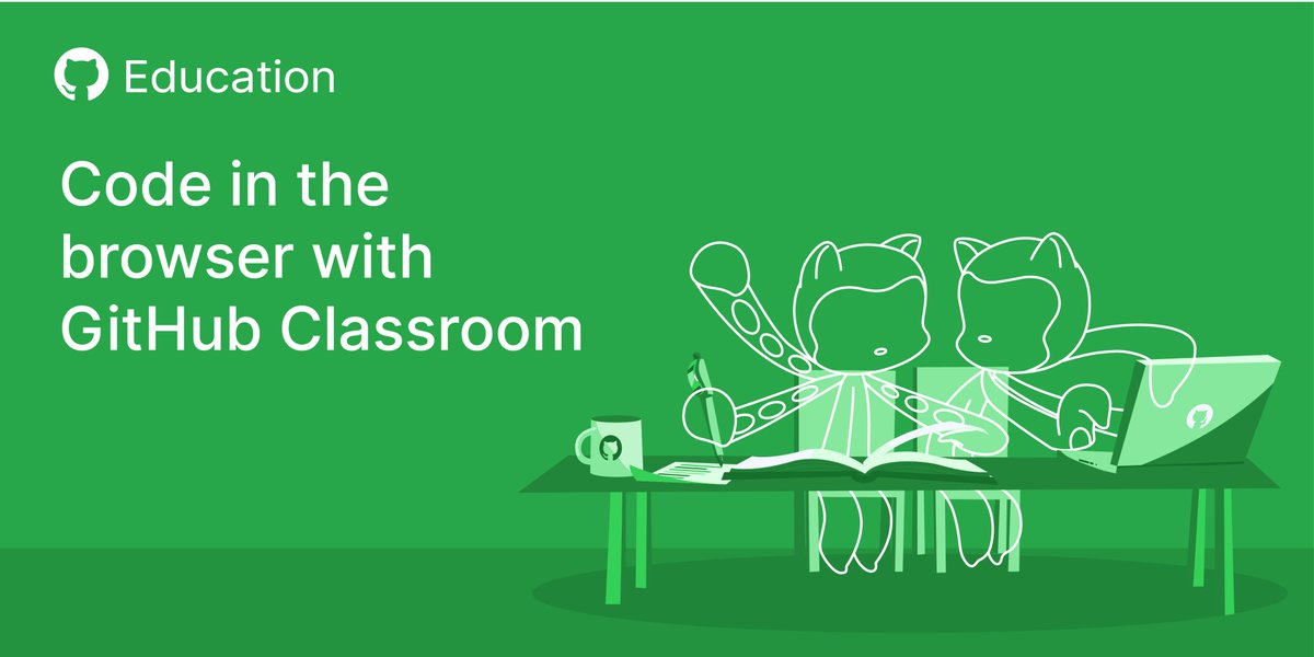 GitHubEducation's tweet image. Teachers: 🛑 Stop struggling with development environments
Assign code in the browser with online IDE integrations in GitHub Classroom. Students can complete Classroom assignments using @replit and @MSMakeCode, on any device. 📱💻🖥
github.blog/2020-05-26-cod…