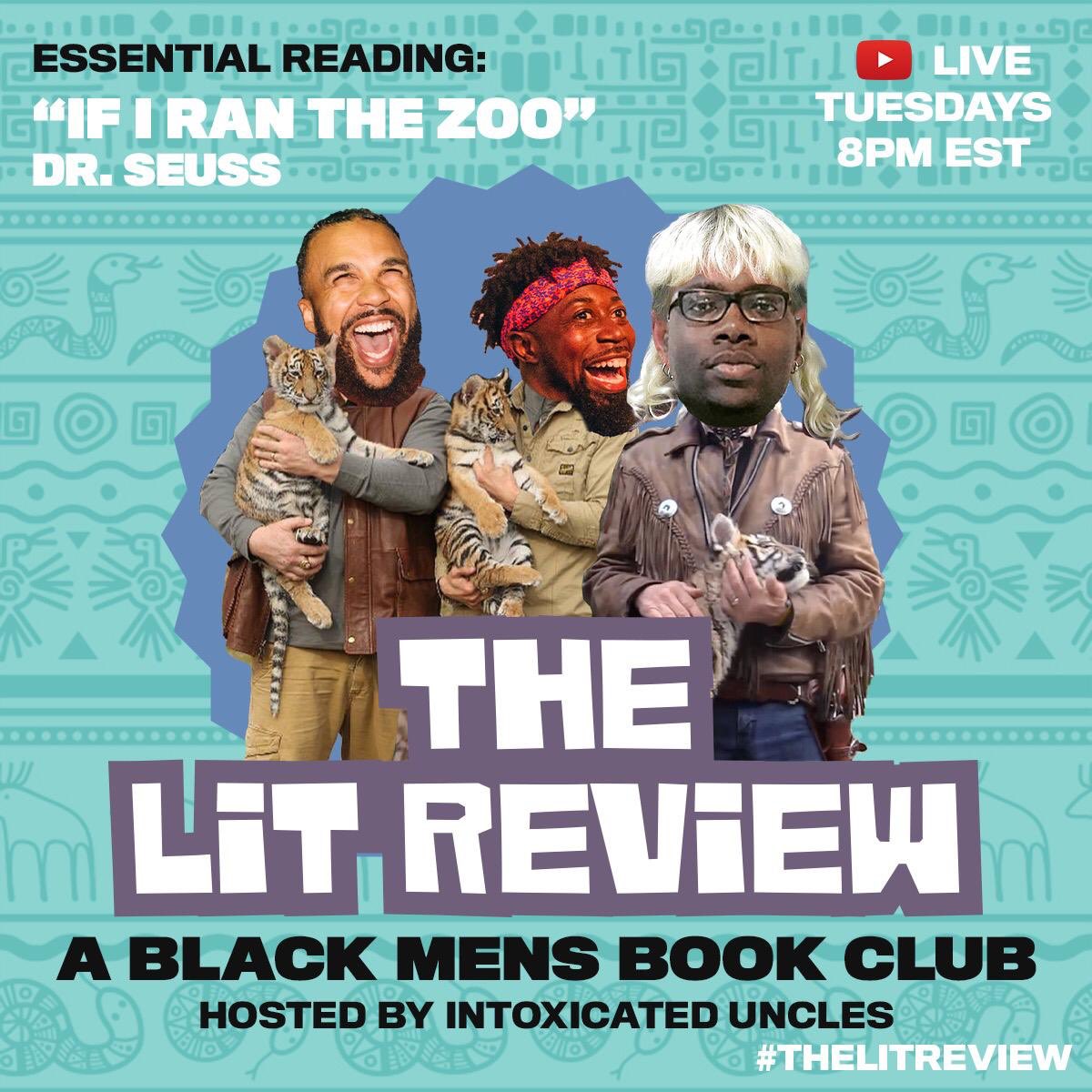 Today me and my bredren are back with episode 6 of The Lit Review, hosted by me @nanakwabena & @yusufyuie. Join us in discussing “If I Ran the Zoo” by Dr. Seuss. ⁣
⁣Does Dr. Seuss play a role in racial propaganda? Tune in today with your 🍷 or 🌳💨 at 5PM PST on #TheLitReview.