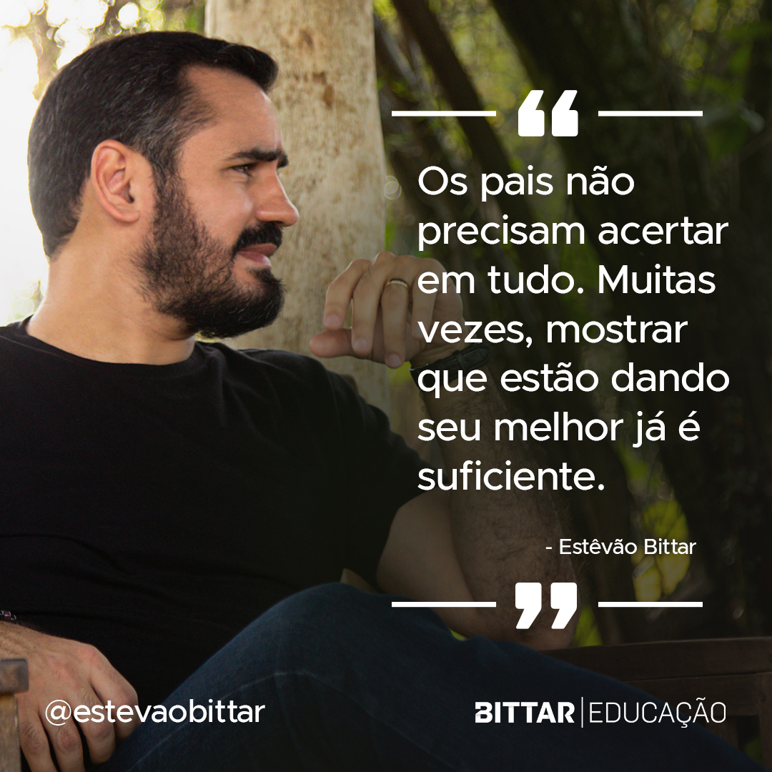 Os pais não precisam acertar em tudo. Muitas vezes, mostrar que estão dando seu melhor já é suficiente.