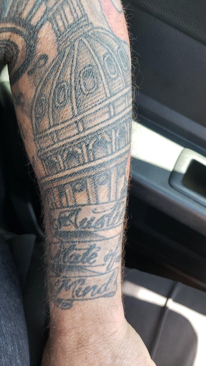 lucascookmusic's tweet photo. I think every artist has a definition of 'made it' and for me, it was when @BlingJohnson tattooed one of my songs on his arm #letsgetfamous https://t.co/V6b5iE27kM