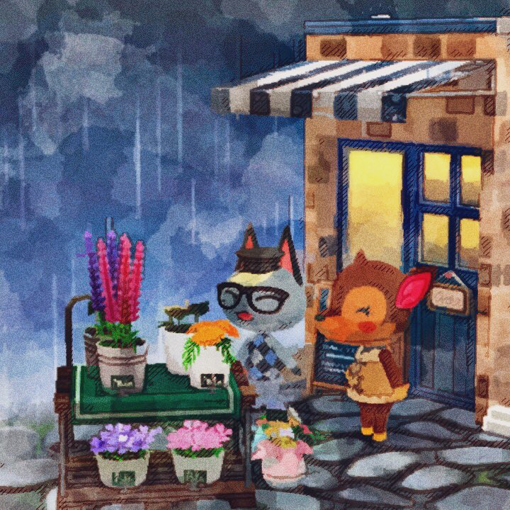 😭 Oh dear! — what’s this? :/  Raymond?! 🥺🥺 #ACPCRainyDays