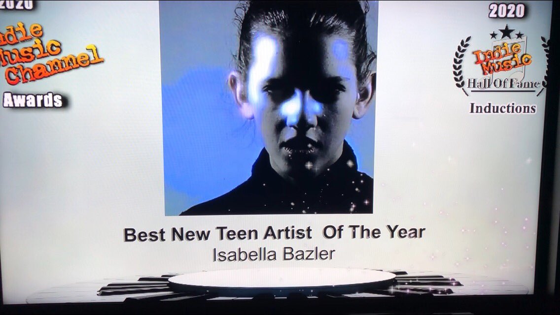 IsabellaBazler's tweet photo. Over the moon 🌙 to have won 7 Teen Artist awards at this year’s Indie Music Channel Awards.
Thank you so much @IndieMusicChan for these awards, and for supporting independent music! #indiemusicchannelawards #indiemusic @MoulinBleuBand @MorrisRandominc https://t.co/o9X70T5sSo