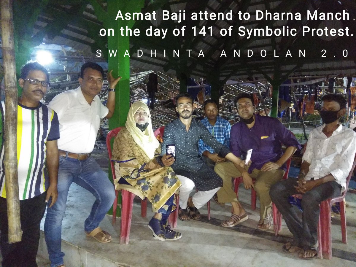 Debu_Shaw13's tweet photo. Anti NRC-CAA-NPR Movement are going as #SYMBOLIC_PROTEST at @Park_Circus_ Kolkata. Today 141st days of Dharna Manch.
@naukarshah @medhanarmada https://t.co/N8NpptcxBD