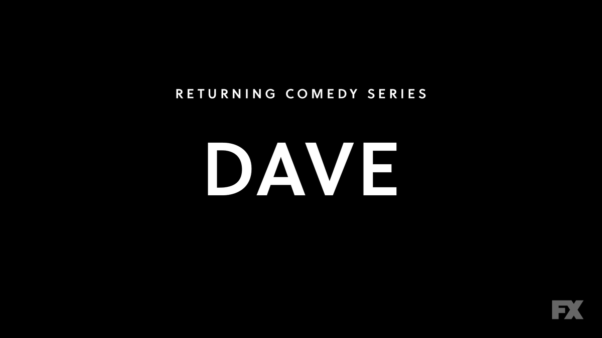 the second season of the comedy series  @davefxx, co-created by and starring  @lildickytweets