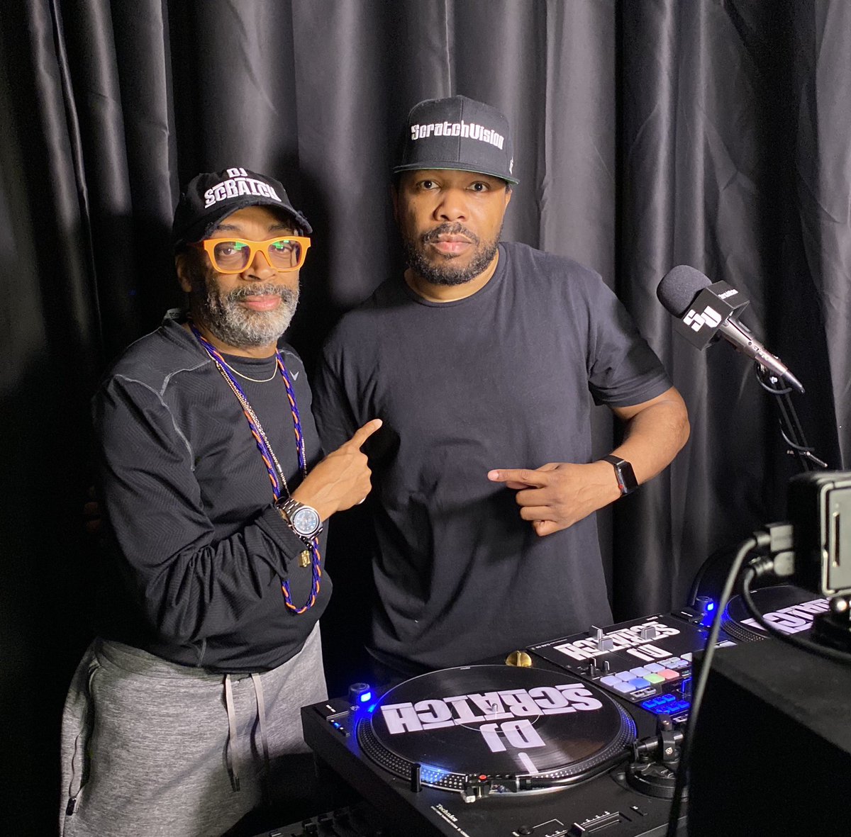 DJScratch's tweet photo. Salute to @SpikeLeeJoint for throwing his film release party exclusively on https://t.co/RNHExRLMPb for his new film “Da 5 Bloods” that drops on @netflix on June 12th. @djspinna &amp; I provided the sounds. Bless Spike for supporting a Black Business. https://t.co/UjCIemYZVA