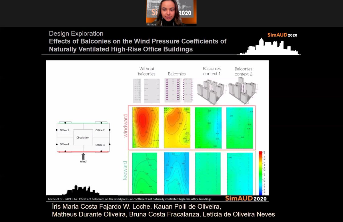 SimAUDConf's tweet photo. Effects of Balconies on the Wind Pressure Coefficients of Naturally Ventilated High-Rise Office Buildings
presented by Íris Maria Costa Fajardo W. Loche
#SimAUD #SimAUD2020 https://t.co/YAaSZ1FQY1
