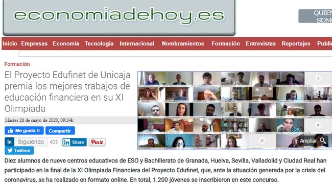 economiadehoyes's tweet photo. https://t.co/o9x8VH0Ghg
@UnicajaBanco #Edufinet @IESAlejandria @iesisbilya #IESseveroochoa @iesmanjon @iesitaca @IESChN @santamariaenfur #premios https://t.co/LyO5aiK2Ow
