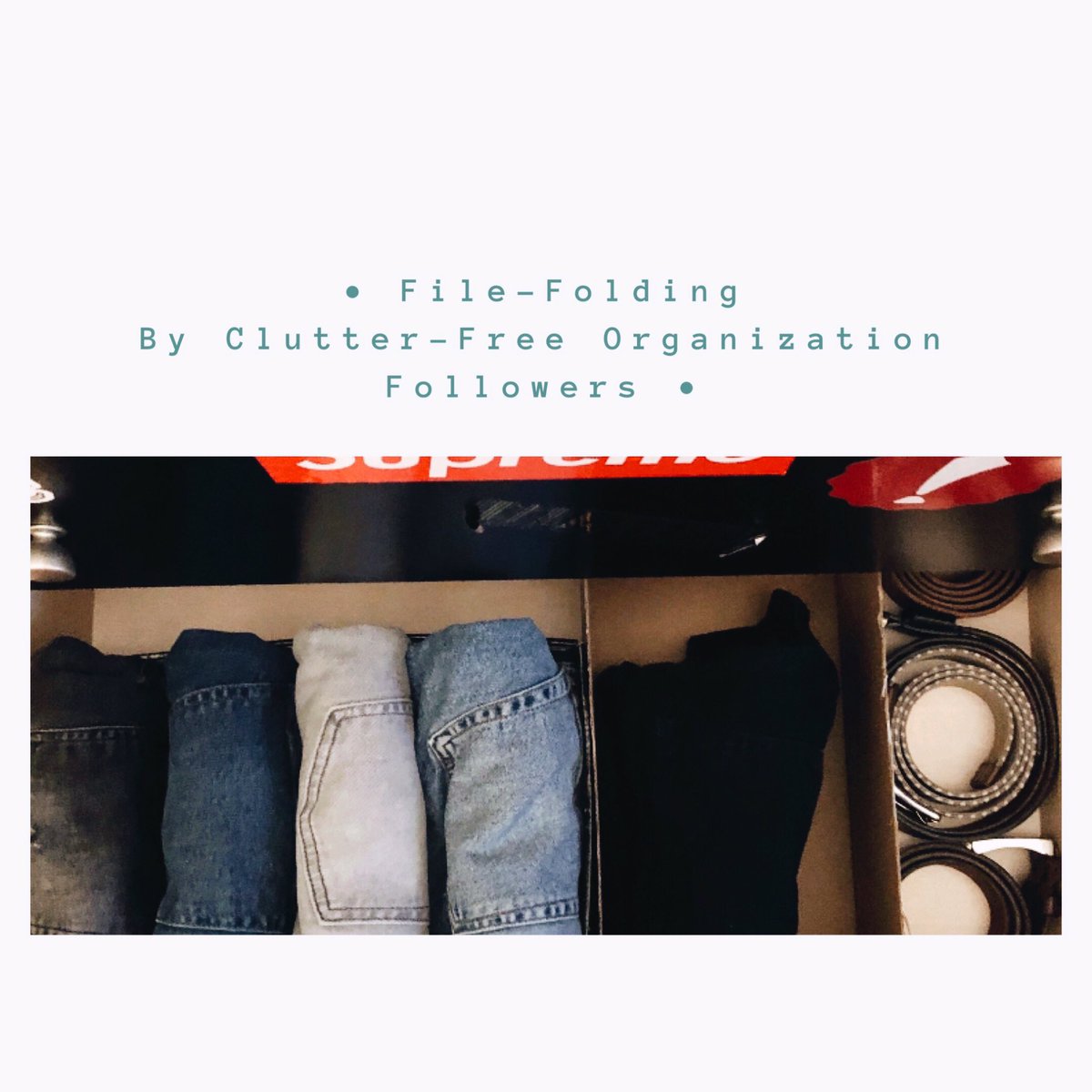 Clutter_FreeOrg's tweet photo. Two teenage boys tried file-folding for the first time 🥳
▫️
▫️
▫️
#GaylaOrganizes
#clutterfree
#conquerorclutter
#declutter
#drawerorganization #entrepreneur
#everydaypeople
#filefolding
#foldingclothes
#getorganized
#makehomeyours
#morespace
#neatspaces
#organizingsolutions https://t.co/y2oeP2Xxpj