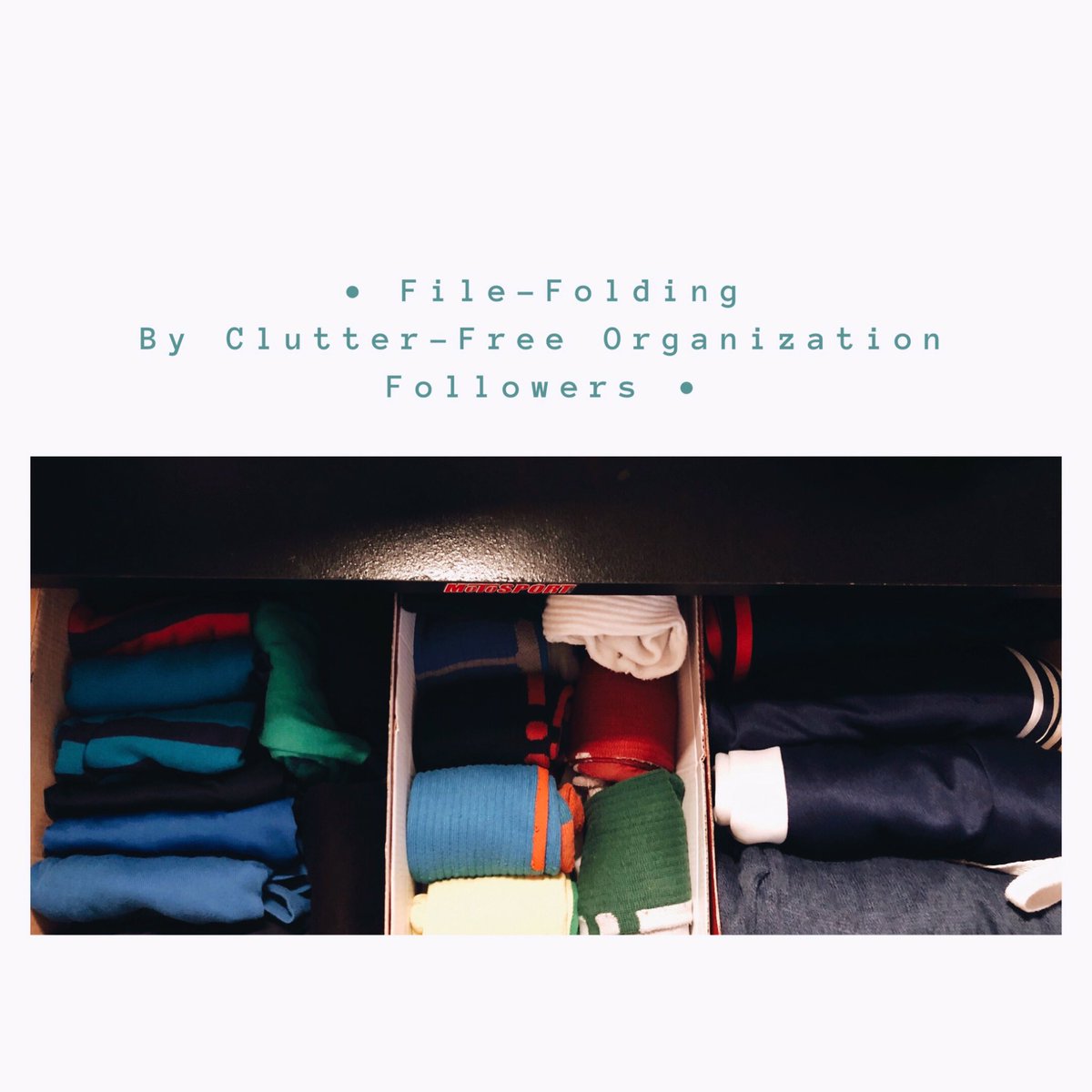 Clutter_FreeOrg's tweet photo. Two teenage boys tried file-folding for the first time 🥳
▫️
▫️
▫️
#GaylaOrganizes
#clutterfree
#conquerorclutter
#declutter
#drawerorganization #entrepreneur
#everydaypeople
#filefolding
#foldingclothes
#getorganized
#makehomeyours
#morespace
#neatspaces
#organizingsolutions https://t.co/y2oeP2Xxpj