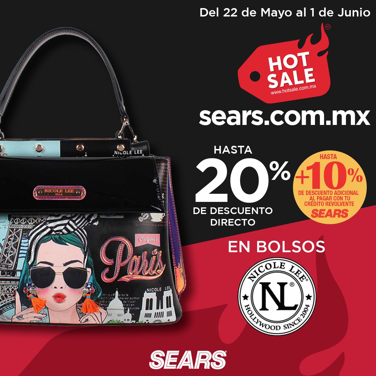 Bolsas nicole lee sears new arrivals
